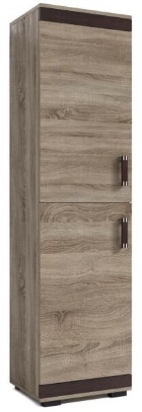 Skříň policová P4 Barva korpusu: Wenge, Lišta: Dub - sonoma, Barva dvířek: Trufla