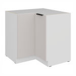 Spodní rohová skříňka Como 90x90 DN 2F BB Barva korpusu: Bílá, Barva dvířek: Kašmír