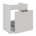 Spodní skříňka pod dřez Como 60 ZL 1S BB - Premium Box Barva korpusu: Bílá, Barva dvířek: Kašmír