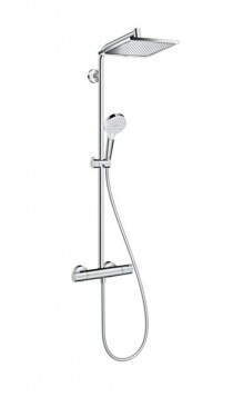 HANSGROHE - Crometta Sprchový set E 240 Showerpipe s termostatem, EcoSmart 9 l/min, chrom 27281000