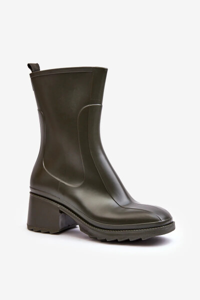 Dámské matné polokozačky Galoshes Dark Green Bertaida 36