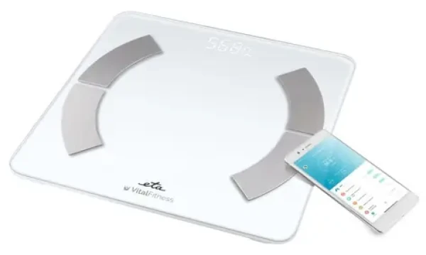 ETA ETA277990000 Vital Fitness bílá / Osobní váha / Analýza tělesných hodnot / Nosnost 180 kg / přesnost 100 g (ETA277990000)