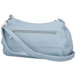 Stylová dámská koženková crossbody kabelka Foppa, světle modrá
