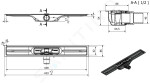 I-Drain - Linear 54 Nerezový sprchový žlab PRO SS Linear, délka 600 mm, s hydroizolací IP4M06001X1