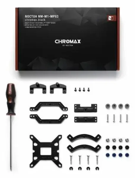 Noctua NM-M1-MP83 mounting kit chromax černá / Montážní sada pro Noctua s roztečí 83 mm (NM-M1-MP83 ch.bk)