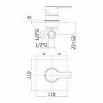 PAFFONI - West Sprchová baterie pod omítku s tělesem, chrom WS010CR