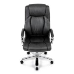 Kancelářské křeslo, houpací mechanismus, šedá ekokůže, KA-F1385 GREY