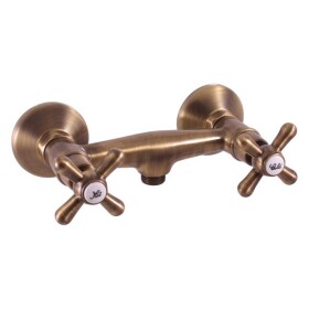 RAV Slezák - MORAVA RETRO - Sprchová baterie, Stará mosaz (Bronz), 150 mm MK180.5SM