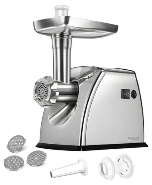 MPM MMM-07M stříbrná / Mlýnek na maso / 1800 W / 3 disky (MMM-07M)