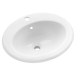 INVENA - Umyvadlo na desku AJTRA 50 cm, oval CE-29-001-W