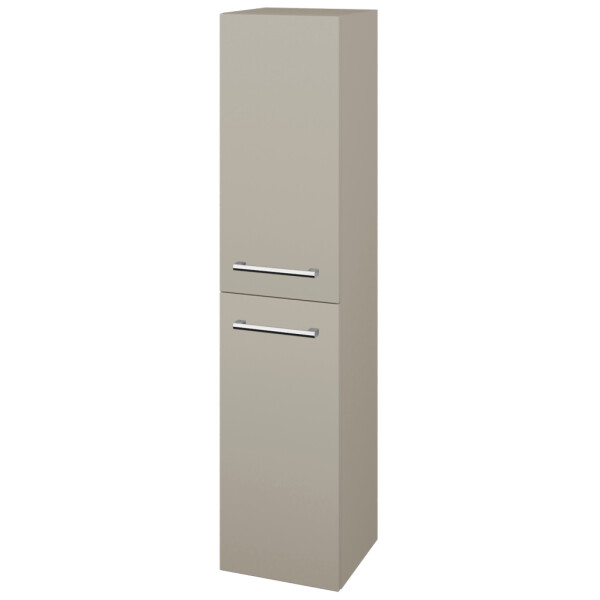 Dřevojas - Vysoká skříň DOS SVD2 35 - L04 Béžová vysoký lesk / Úchytka T03 / L04 Béžová vysoký lesk / Pravé 116699CP