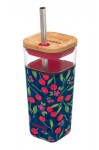 Quokka Liquid Cube 540ml Cherries / Sklenice s víčkem / brosilikátové skla (8412497400591)