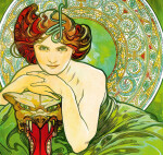 Nástěnný kalendář vázankový/kravata 2026 Helma - Alfons Mucha