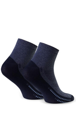 Pánské vzorované ponožky 054 DENIM MÉLANGE 38-40
