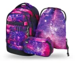 BAAGL SET 3 - Školní set Skate max Galaxy: batoh / penál / sáček (A-35009)