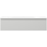 MEXEN/S - Orio koupelnová skříňka 90 cm s umyvadlem Vela, 1 šuplík, šedá mat/bílá mat 91A10-09023-1-BF62-W23M01