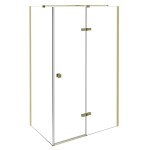 HOPA - Obdélníkový sprchový kout PIXA GOLD - Rozměr A - 120 cm, Rozměr B - 90 cm, Směr zavírání - Pravé (DX) BCPIXA1290OBDPG