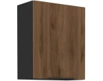 Horní kuchyňská skříňka Monza, 60 cm, ořech/černá