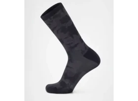 Mons Royale Atlas Merino Crew ponožky Black Logo AOP vel. M (39 - 41)