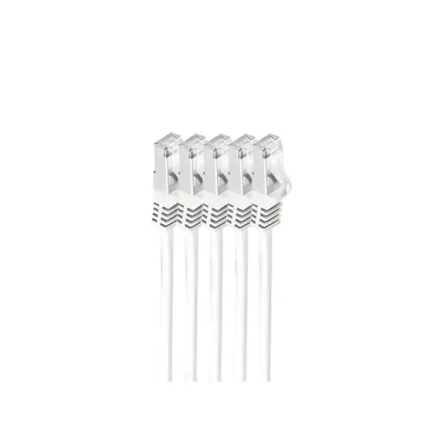 Shiverpeaks Cat7 S/FTP 2m bílá / Patch kabel / RJ45-RJ45 / 600 MHz / LSZH (BS75512-W-SET5)