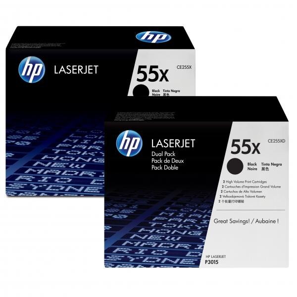 Hewlett-Packard HP CE255XD, černý (HP 55X) - originální toner (Dvojbalení)