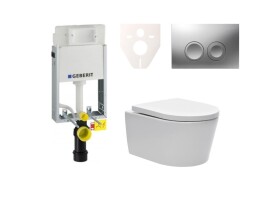 Cenově zvýhodněný závěsný WC set Geberit k zazdění + WC SAT Brevis SIKOGE1W3 SIKOGE1W3