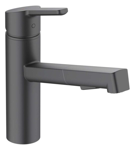 KLUDI - M3 Dřezová baterie s výsuvnou sprškou, matná černá 585813975