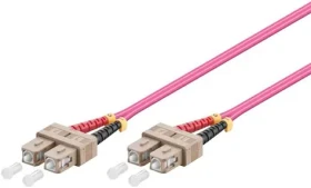 MicroConnect Optical Fibre Cable SC/SC Multimode duplex OM4 2m fialová (FIB222002-4)