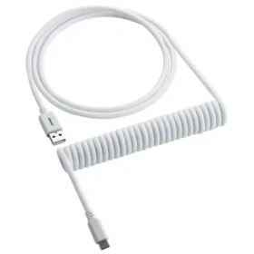 Rozbaleno - CableMod Classic Coiled Keyboard Cable USB-C - USB-A 1.5m Glacier White / Kabel pro klávesnici / rozbaleno (CM-CKCA-CW-WW150WW-R.rozbaleno)