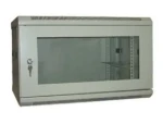 XtendLan 19" slonovina / Nástěnný rozvaděč / 9U / 600×450 mm / skleněné dveře / rozložený (WS-9U-64B-IVORY-U)