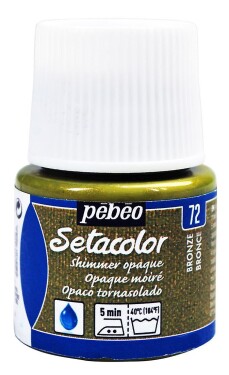 Barva na textil Pébéo Setacolor Shimmer 45 ml - Bronzová metalická 72
