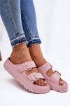 Dámské Pěnové Pantofle Na Platformě Růžové Melorea 40