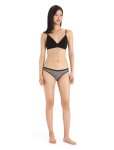 Dámské merino kalhotky ICEBREAKER Wmns Siren Bikini, Gritstone Heather velikost: M