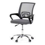 Dětská židle, výškově nastavitelná, šedá síťovina, KA-L103 GREY