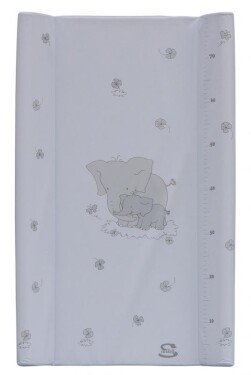 Scarlett přebalovací podložka s kapsou Slon bílá 80x50 cm