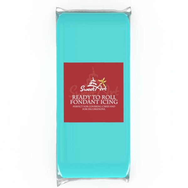 SweetArt potahovací a modelovací hmota vanilková Sky Blue (1 kg)