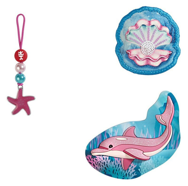Doplňková sada obrázků MAGIC MAGS, Sweet Dolphin Lou, pro aktovky a batohy
