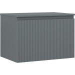 MEXEN/S - Rivel koupelnová skříňka pod umyvadlo 70 cm s deskou, 1 šuplík, reliéf , grafit mat 91A20-07047-1-BFC66