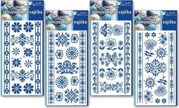 Samolepky velikonoční na vajíčka gelové cibulový vzor 8,5x18,5cm