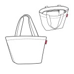 Nákupní taška přes rameno Reisenthel Shopper M Snake sand