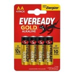 Alkalické tužkové baterie AA 4ks - Eveready Gold