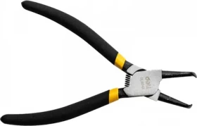 Vnitřní kleště Seger, zahnuté Deli Tools EDL0343, 7"" (černé)