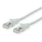 Secomp 21.05.0520 RJ45 síťové kabely, propojovací kabely CAT 6A S/FTP 2.00 m šedá dvoužilový stíněný, bez halogenů, samozhášecí 1 ks