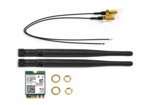 ASRock Intel Wi-Fi 6E AX210/ M.2 2230 / Tri-Band / 2.4 GHz 574 Mbps / 5 GHz 2402 Mbps / 6 GHz 2402 Mbps / Bluetooth 5.3 (90-BXG3R0-A0XCR2W)