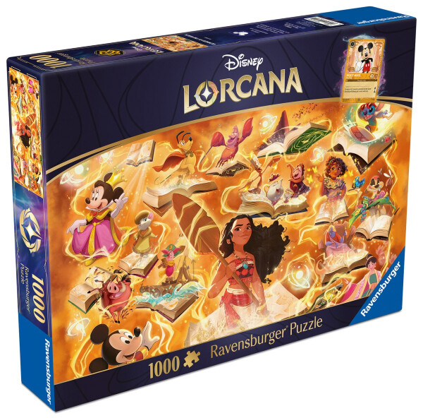 Puzzle Disney Lorcana - Glimmers of the Realm: Jantar 1000 dílků