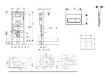 GEBERIT - Duofix Set předstěnové instalace, klozetu Gaia a sedátka softclose, tlačítko Delta50, matná černá SANI11CA5118B