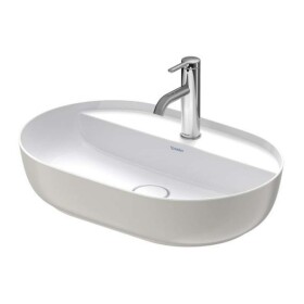 DURAVIT - Luv Umyvadlo na desku, 60x40 cm, bez přepadu, s otvorem pro baterii, WonderGliss, bílá/matná šedá 03806023001