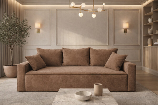 FRONTI Pohovka FIRE - světlehnědá - VIBE 19 22879