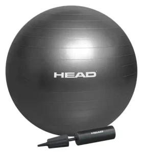 HEAD Gymnastický míč 65 cm šedá / Gymnastický míč / PVC / pumpička v balení (HA753)