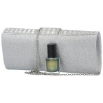 Módní dámské psaníčko Michelle Moon Asiri, stříbrné